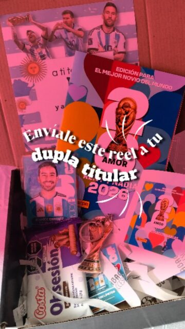No sé qué emociona más: vivir el Mundial o tener nuestro propio álbum de figuritas juntos. ⚽💘

Este pack es para las parejas que celebran cada gol, discuten por su equipo favorito y saben que su historia también merece jugarse como una final. 🏆

Incluye álbum personalizado, cuadro tipo figurita, llavero, sobres y varias sorpresas pensadas para tu dupla titular.

Envíale este reel a la persona con la que formarías el equipo perfecto. 👀💌

#RegalosParaParejas #ParejasFutboleras #RegalosPersonalizados #Mundial2026 #RegalosLima AbaguaPeru