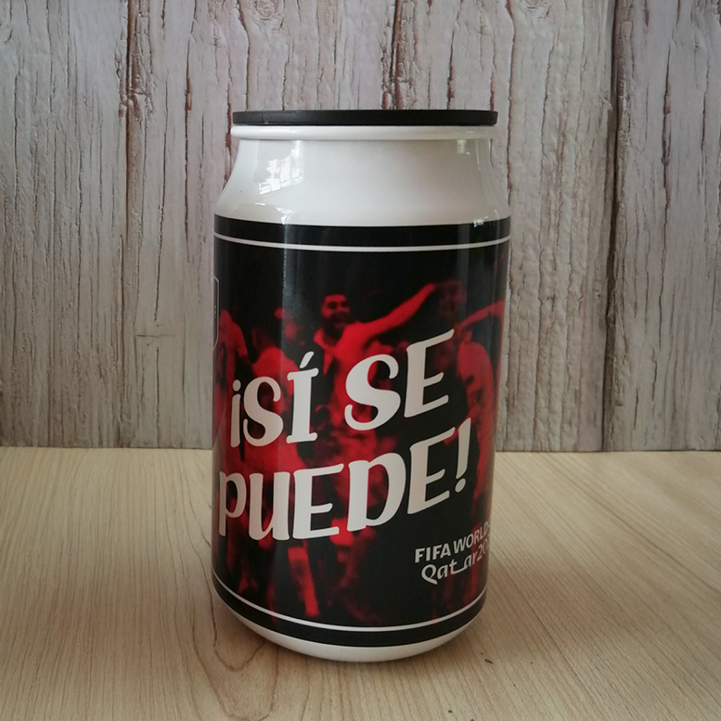 Abagua - Regalos personalizados 26 Lata de Aluminio "Fútbol Peruano" para Hinchas de corazón