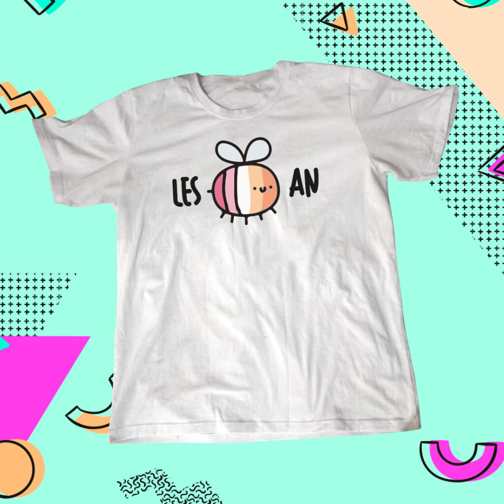 Abagua - Regalos personalizados 15 Polo Les Bee an (Polos con diseño LGBT)