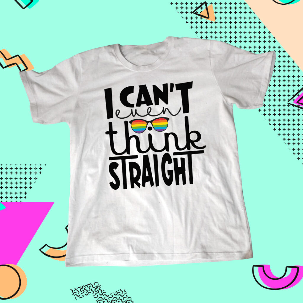 Abagua - Regalos personalizados 14 Polo I cant think straight (Polos con diseño LGBT)