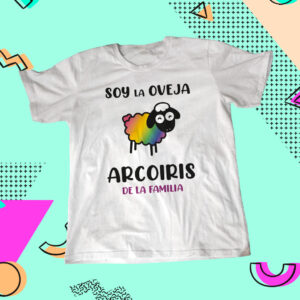 Polo Soy la oveja arco iris de la familia (Polos con diseño LGBT)
