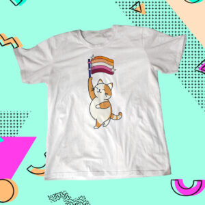 Polo Gato lesbiano (Polos con diseño LGBT)