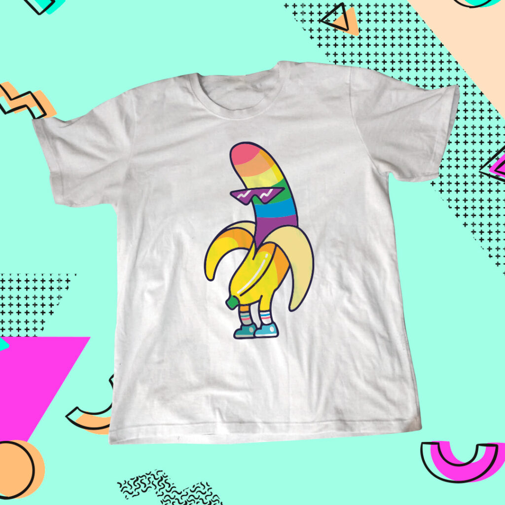 Abagua - Regalos personalizados 19 Polo Banana gay (Polos con diseño LGBT)